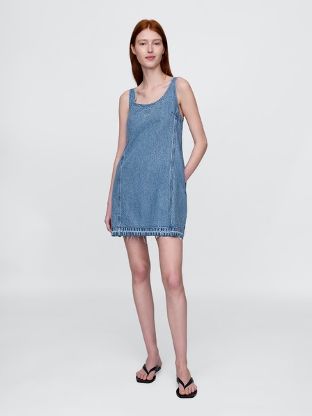 GAP Džínové mini šaty UltraSoft Americana GAP