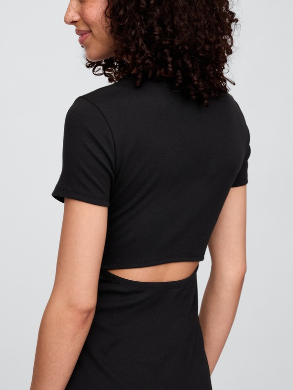 GAP Úpletové midi šaty s průstřihy GAP