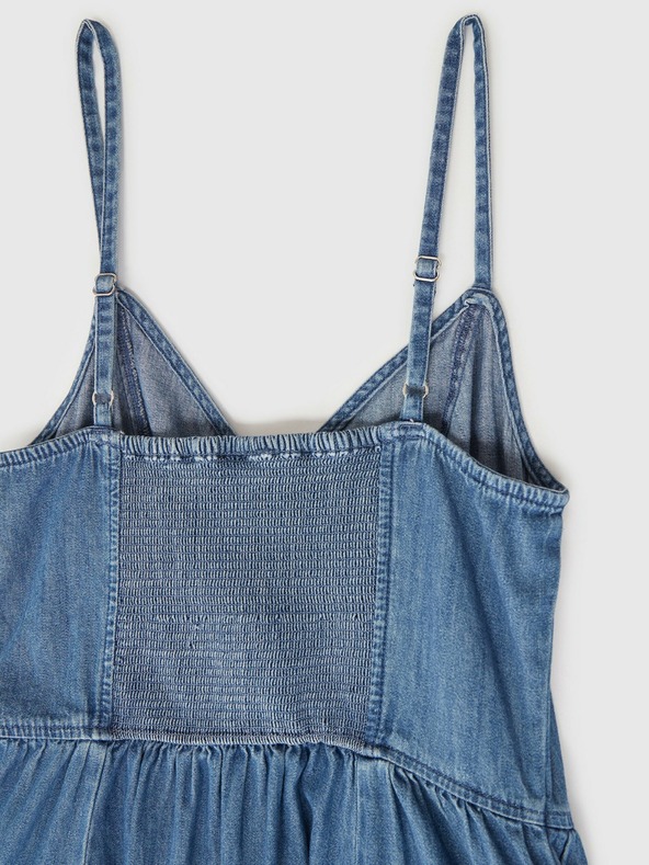 GAP Džínové maxi šaty s kapsami GAP