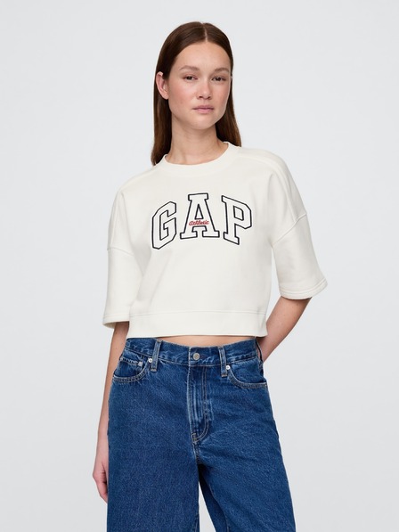 GAP Oversize crop mikina VintageSoft Americana GAP