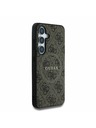 Guess Guess PU Leather 4G Colored Ring MagSafe Zadní Kryt pro Samsung Galaxy S25 Brown