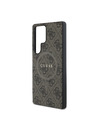 Guess Guess PU Leather 4G Colored Ring MagSafe Zadní Kryt pro Samsung Galaxy S25 Ultra Brown
