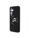Karl Lagerfeld Karl Lagerfeld Liquid Silicone K&CH Heads MagSafe Zadní Kryt pro Samsung Galaxy S25 Black