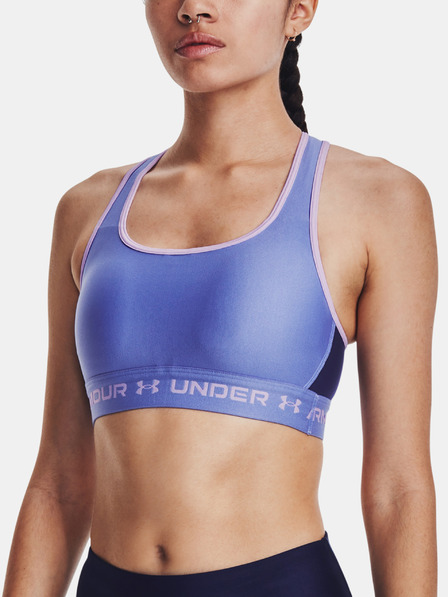 Under Armour Dámská podprsenka Under Armour UA Crossback Mid Bra-BLU