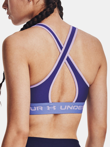Under Armour Dámská podprsenka Under Armour UA Crossback Mid Bra-BLU