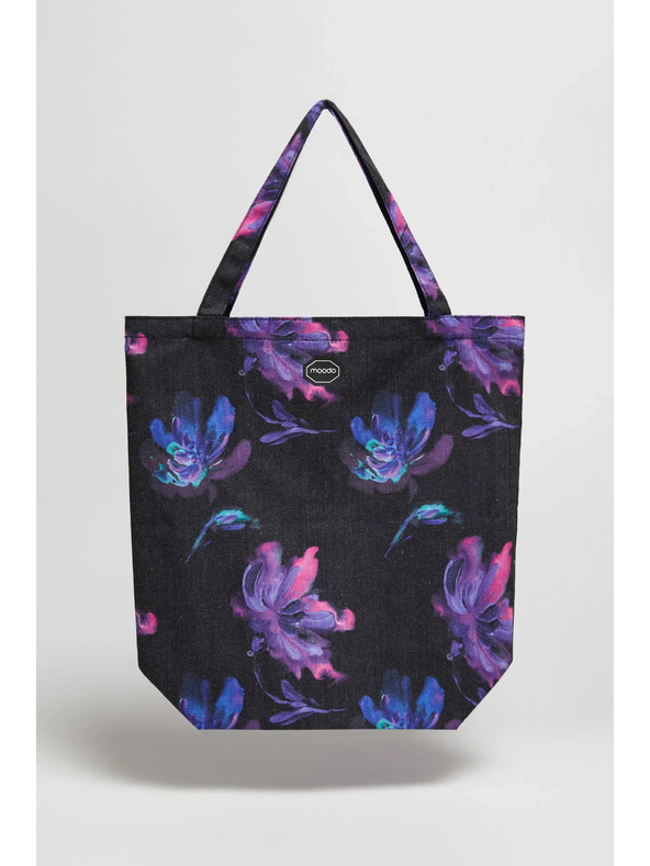 Moodo Tmavá bavlněná vzorovaná taška