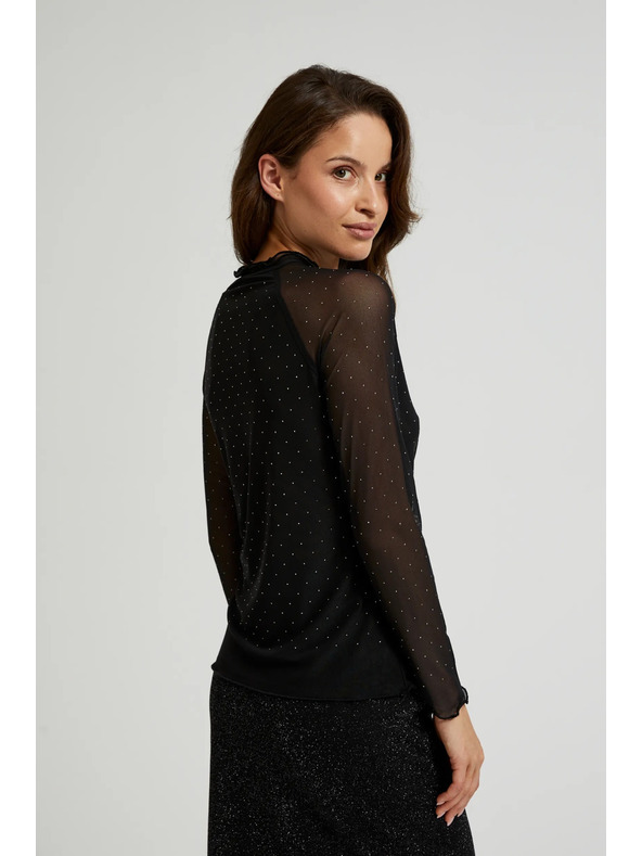 Moodo Černý rolák s dlouhým rukávem