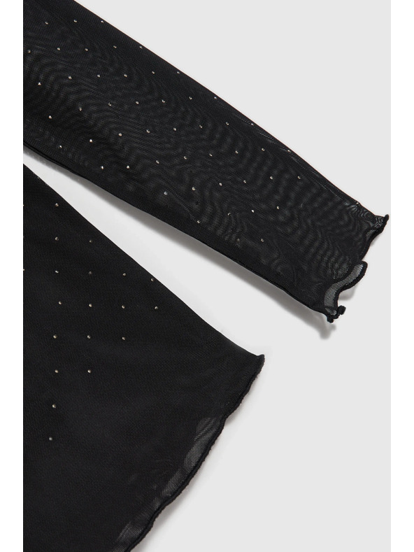 Moodo Černý rolák s dlouhým rukávem