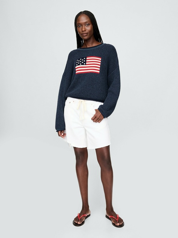 GAP Oversize crop svetr Americana GAP