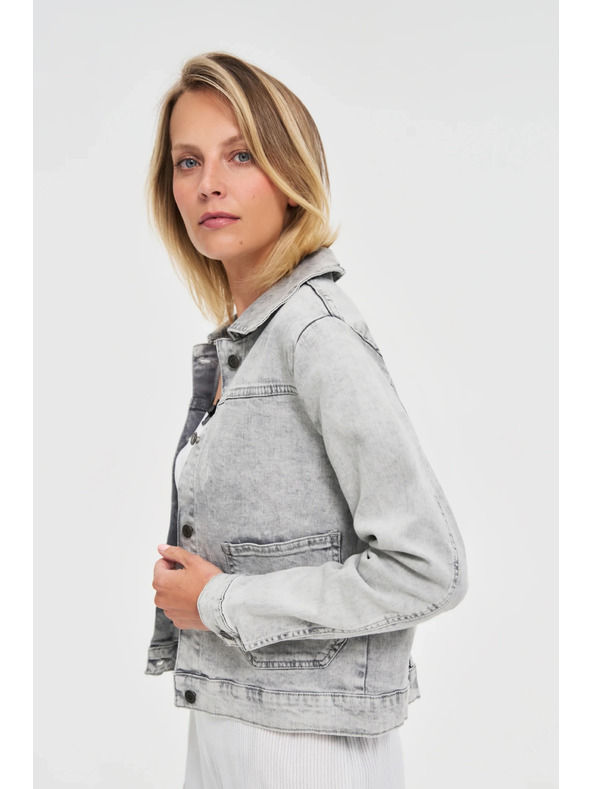 Moodo Šedá dámská bunda Moodo