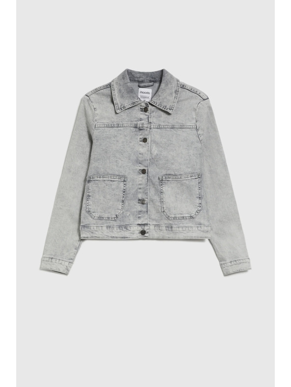 Moodo Šedá dámská bunda Moodo