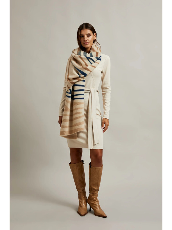 Moodo Béžová  dámská šála