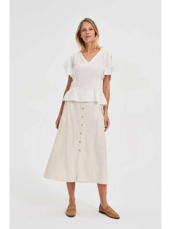 Moodo Bílá dámská košile Moodo