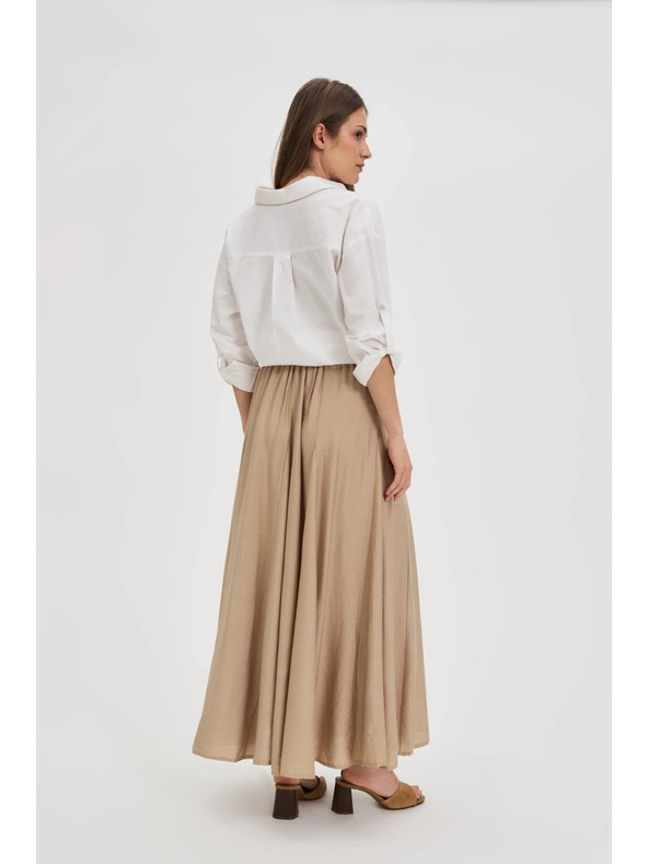 Moodo Béžová dámská sukně Moodo