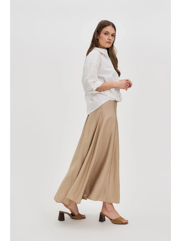 Moodo Béžová dámská sukně Moodo