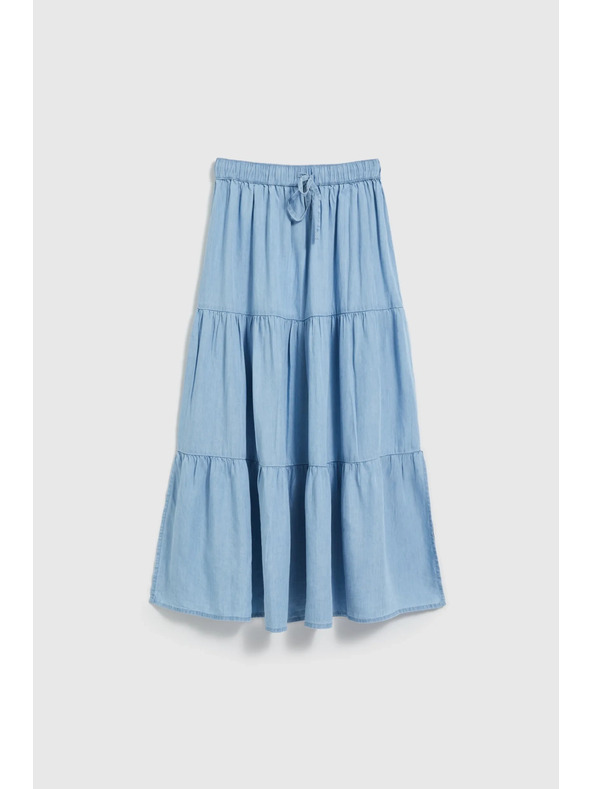 Moodo Světle modrá dámská sukně Moodo