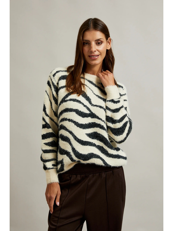 Moodo Dámský svetr se zvířecím vzorem