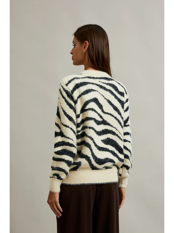 Moodo Dámský svetr se zvířecím vzorem