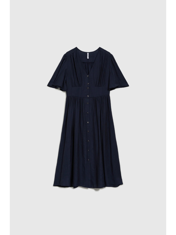 Moodo Tmavě modré dámské šaty Moodo