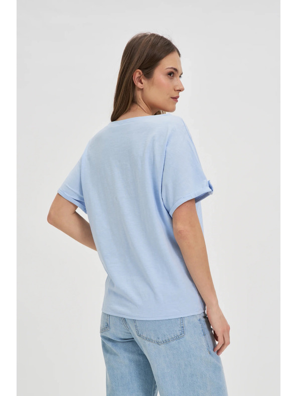 Moodo Světle modré dámské tričko Moodo