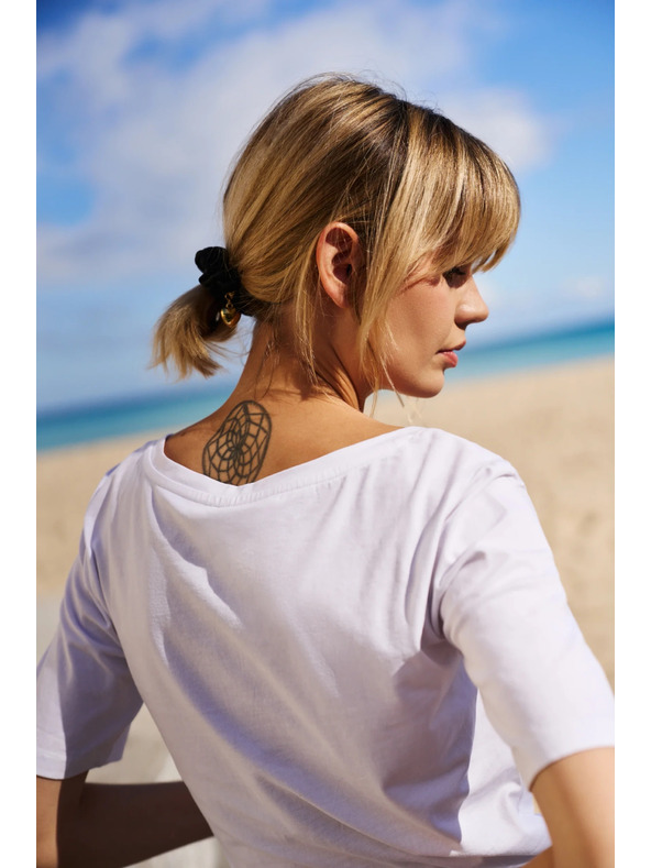 Moodo Bílé dámské tričko Moodo