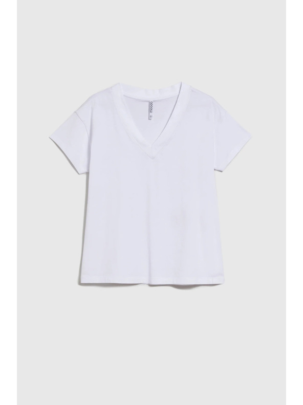 Moodo Bílé dámské tričko Moodo