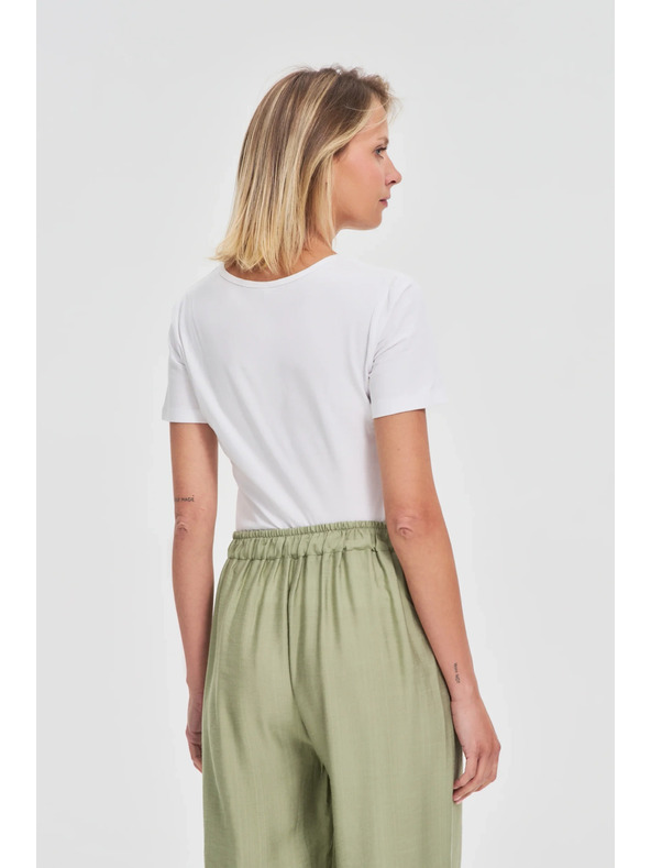 Moodo Bílé dámské tričko Moodo