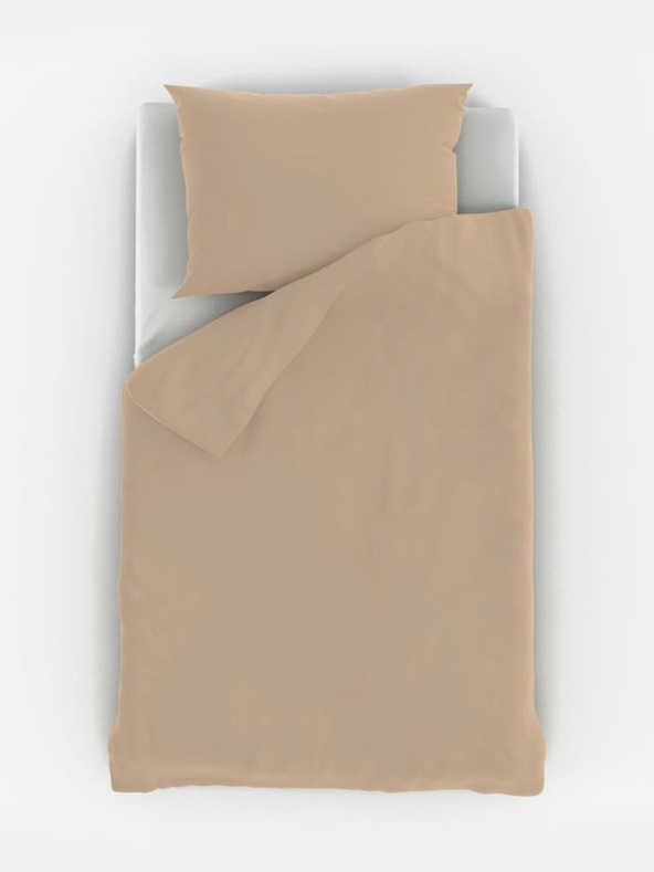 Kvalitex Bavlněné povlečení do dětské postýlky béžové