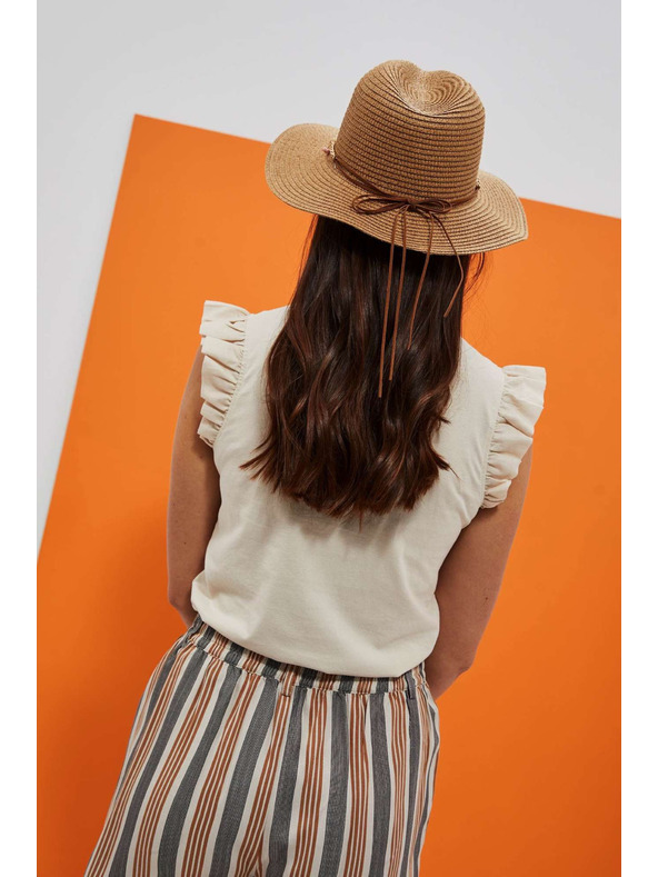 Moodo Béžový dámský klobouk