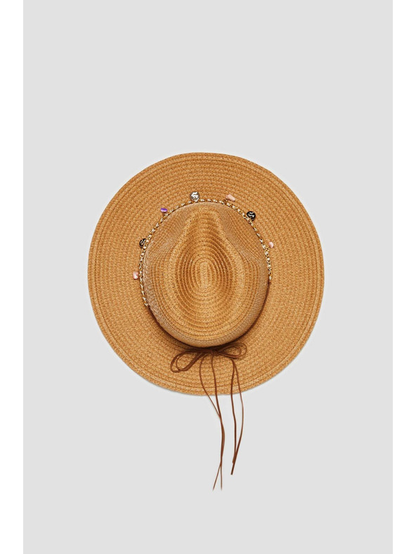 Moodo Béžový dámský klobouk