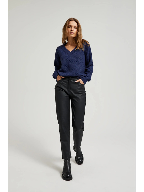 Moodo Černé dámské kalhoty