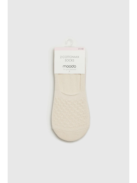 Moodo Béžové dámské ponožky