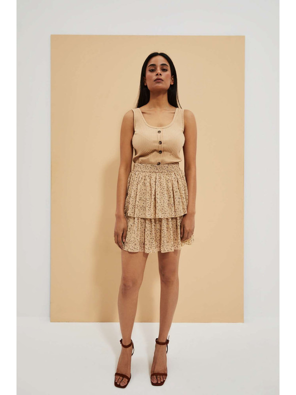 Moodo Béžová dámská sukně