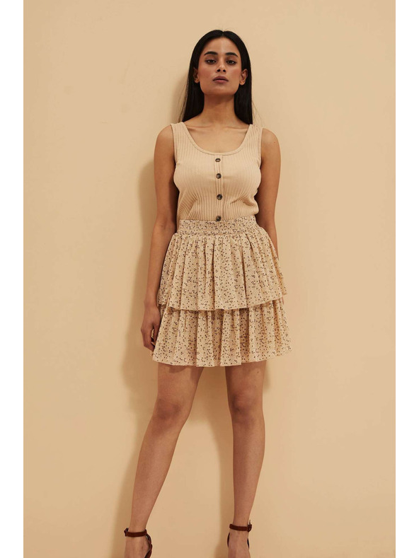 Moodo Béžová dámská sukně