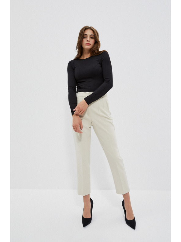 Moodo Černé dámské triko s dlouhým rukávem