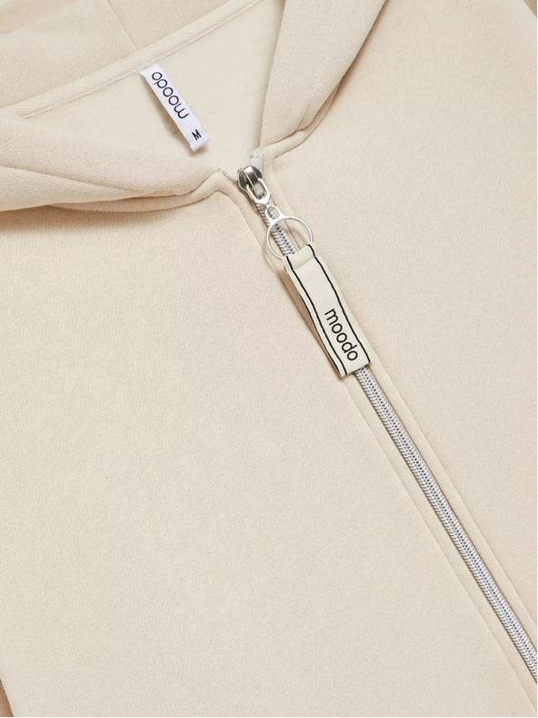 Moodo Béžová dlouhá bunda