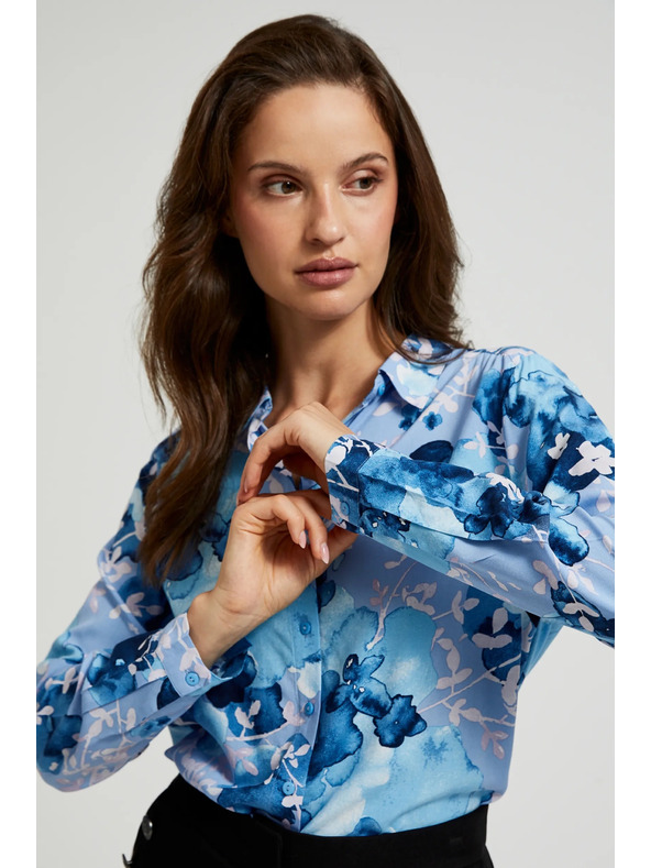 Moodo Tmavě modrá dámská košile