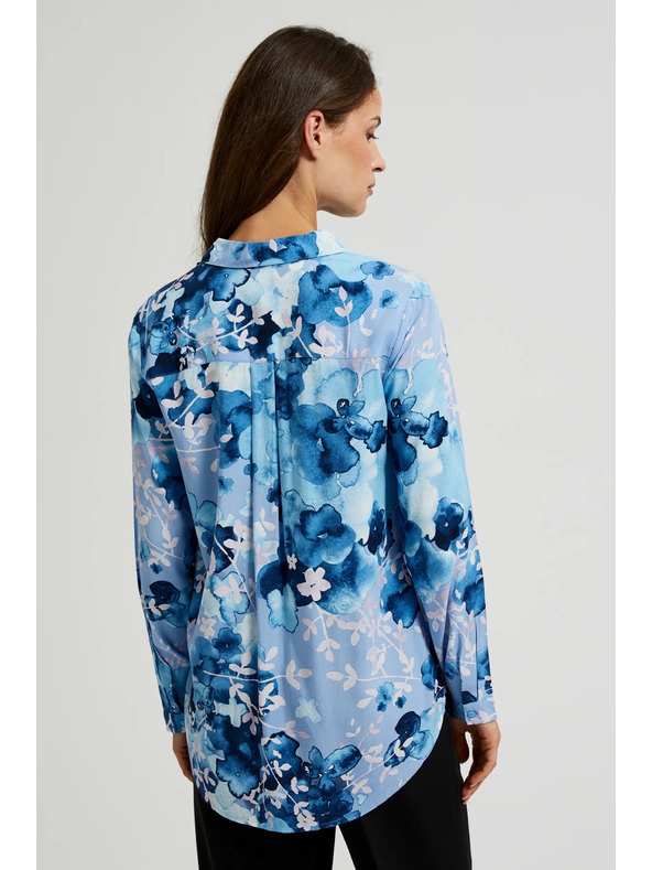 Moodo Tmavě modrá dámská košile