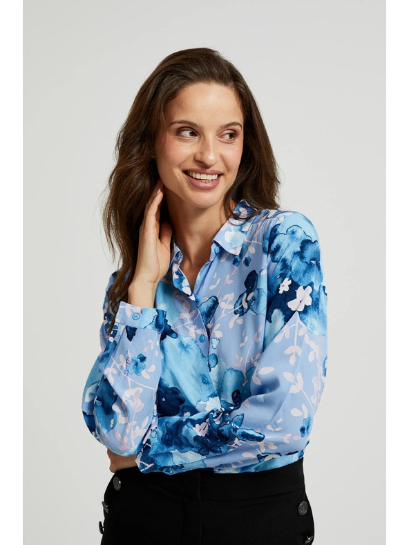 Moodo Tmavě modrá dámská košile