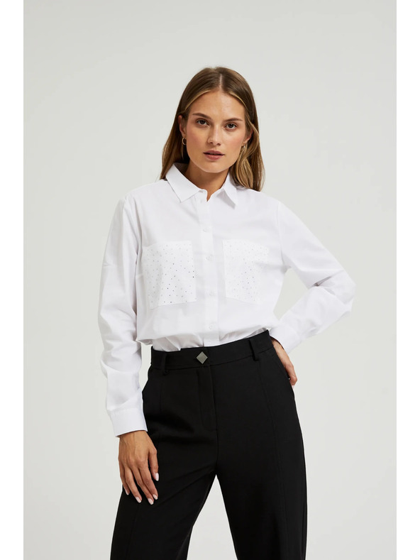 Moodo Bílá dámská košile