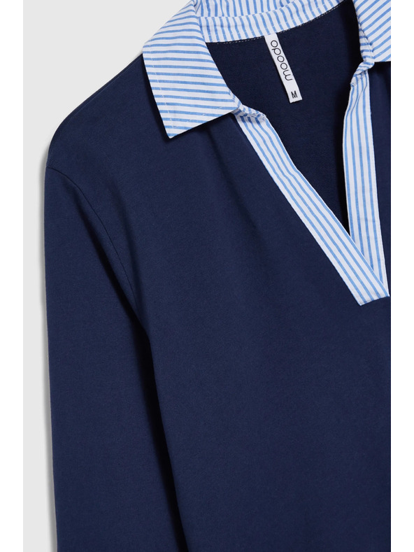 Moodo Tmavě modrá dámská mikina