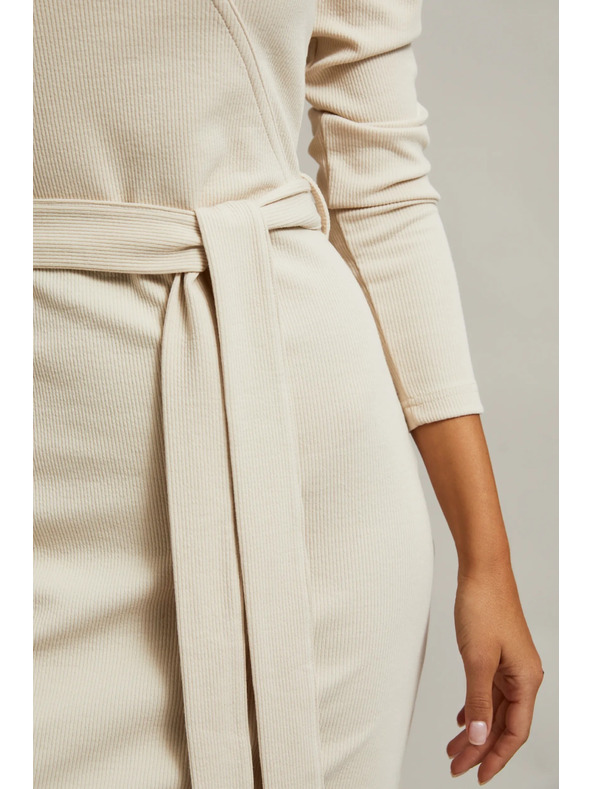 Moodo Světle béžové dámské šaty