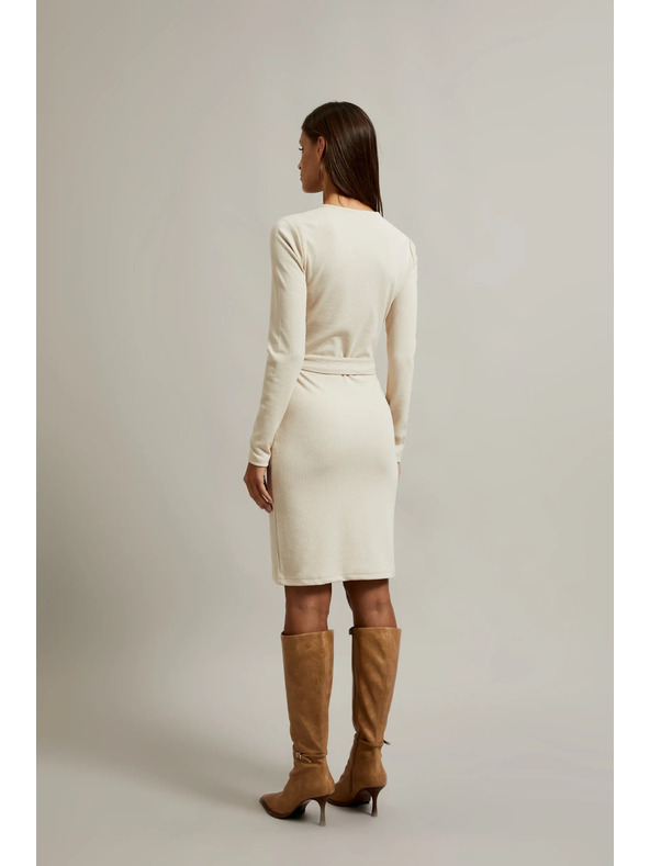 Moodo Světle béžové dámské šaty