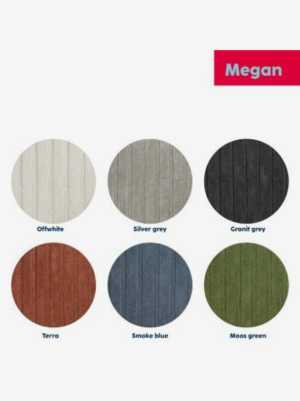 Kela Koupelnová předložka Megan 100% bavlna mechově zelená 65,0x55,0x1,6cm KELA