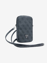 Guess Guess PU 4G Triangle Logo Taška na Telefon se Zipem Black