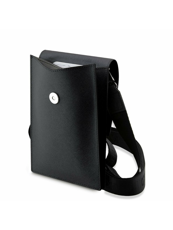 Karl Lagerfeld Karl Lagerfeld Saffiano Metal Logo NFT Taška na Telefon Black