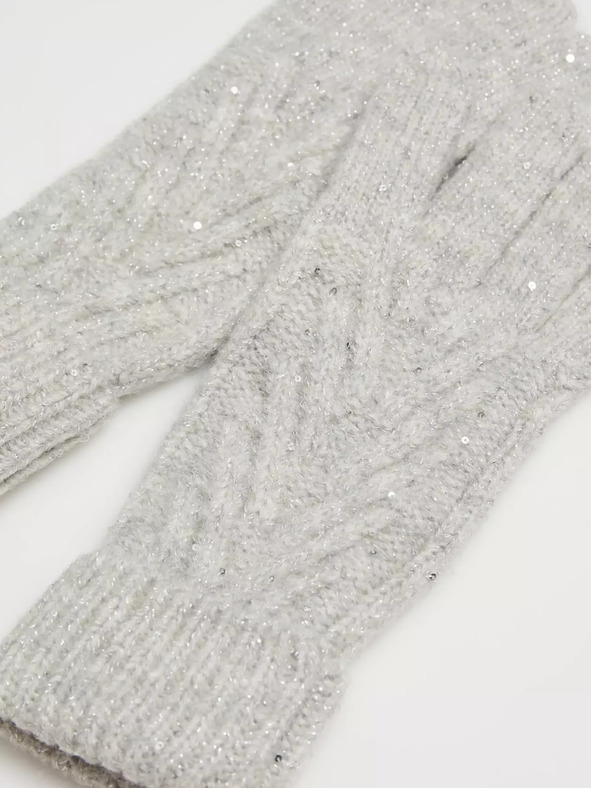 Moodo Šedé dámské rukavice