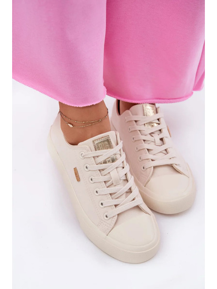BIG STAR SHOES Dámské plátěné tenisky Big Star – béžové