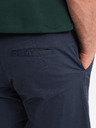 Ombre Clothing Pánské klasické chino šortky s ohrnutou nohavicí - tmavě modré