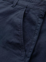 Ombre Clothing Pánské klasické chino šortky s ohrnutou nohavicí - tmavě modré